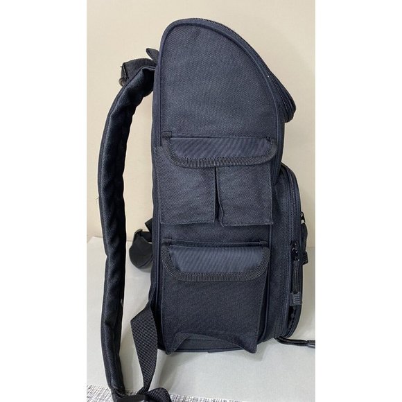 Crop In Style Black Canvas Zip Up Scrapbook Arts & Crafts Backpack Bookbag - Picture 6 of 8